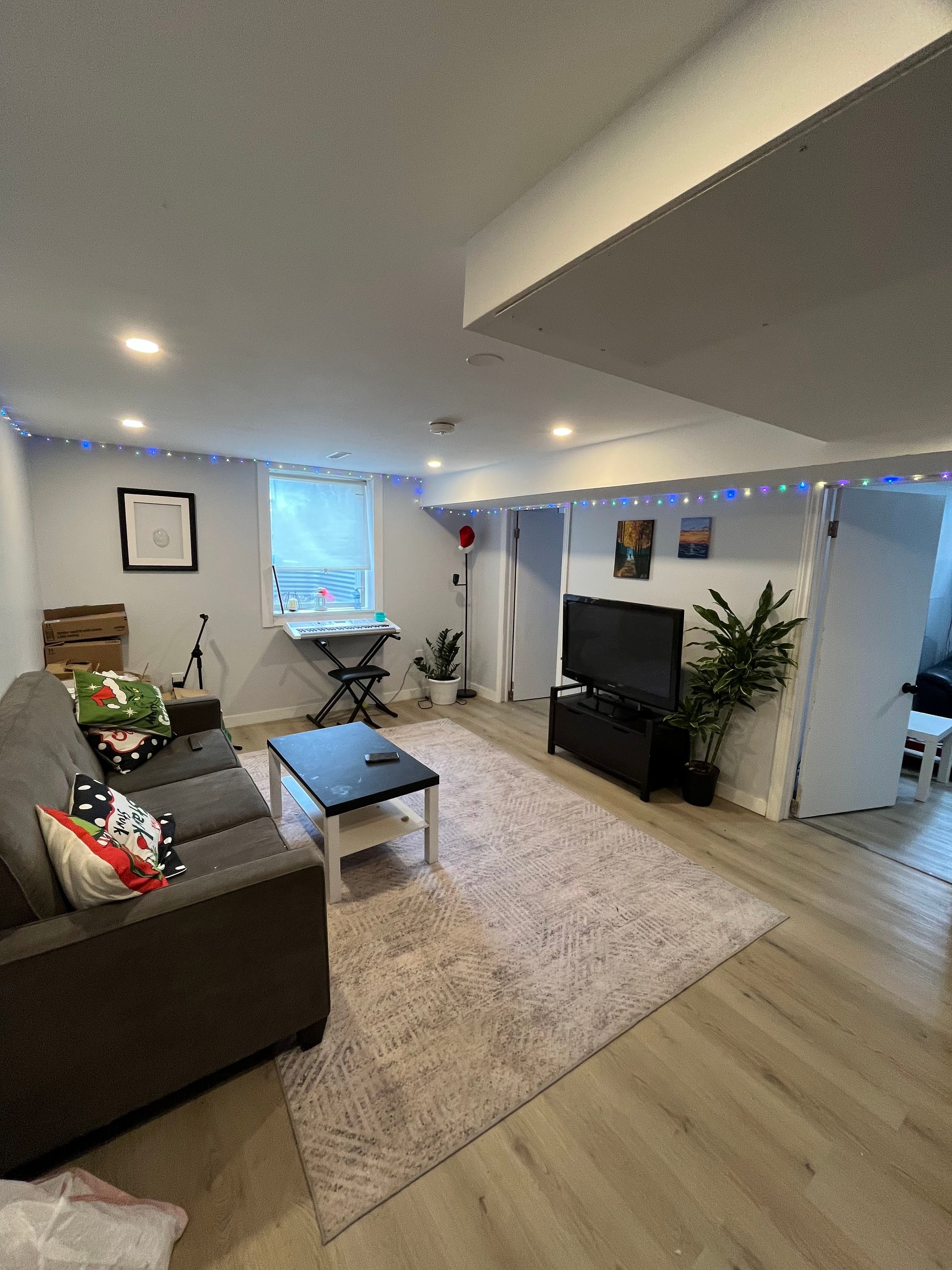 Bright & Fully Renovated Basement Apartment in a Charming Home  Clarkson AreaWelcome to this beautifully renovated, spacious basement apartment located in one of Mississaugas most desirable and tranquil neighbourhoods. Perfect for professionals or a small quiet family, this inviting unit offers comfort, convenience, and privacy in a peaceful, green setting. Key Features: Private Entrance: Enjoy your own separate entrance with side access for added privacy. Modern & Stylish: Recently renovated with fresh paint, modern finishes, and elegant pot lights that brighten every corner. New Appliances: Equipped with brand-new stainless steel appliances for a contemporary and functional living space. In-Suite Laundry: Convenient washer and dryer located within the unit no shared laundry! Comfortable Living: Clean, spacious layout ideal for relaxed living. Thoughtfully designed to make the most of the space. Parking: 1 dedicated parking spot available from 9 PM to 7 AM. Utilities: Tenant to pay 40% of utilities. No Smoking & No Pets: A clean and smoke-free environment for all tenants. Backyard: Restricted access to the backyard ensures privacy for both occupants. Prime Location:Transit Access: Easy access to Clarkson GO Station for quick commutes to downtown Toronto. Schools: Excellent nearby schools including: Public: White Oaks Elementary, Hillcrest Middle, Lorne Park High School Catholic: St. Christopher Elementary, Iona Catholic Secondary Grocery & Amenities: Close to multiple grocery options like Metro, Walmart, T&T, Rabba, Food Basics, and Iqbal Foods. Nature & Recreation: Minutes to Jack Darling Park, Rattray Marsh, and the lake perfect fornature lovers. Library: Near Lorne Park Library, great for students or those who love to read. This is a fantastic opportunity to live in a quiet, family-friendly neighbourhood with all theconveniences of modern living.