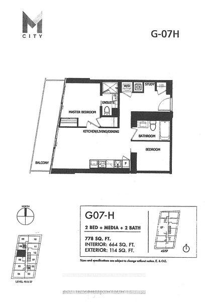 2 Bedrooms Condo at 3900 Confederation, Mississauga For sale