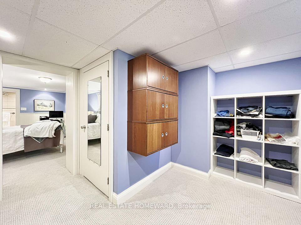 Walk in Closet in the basement