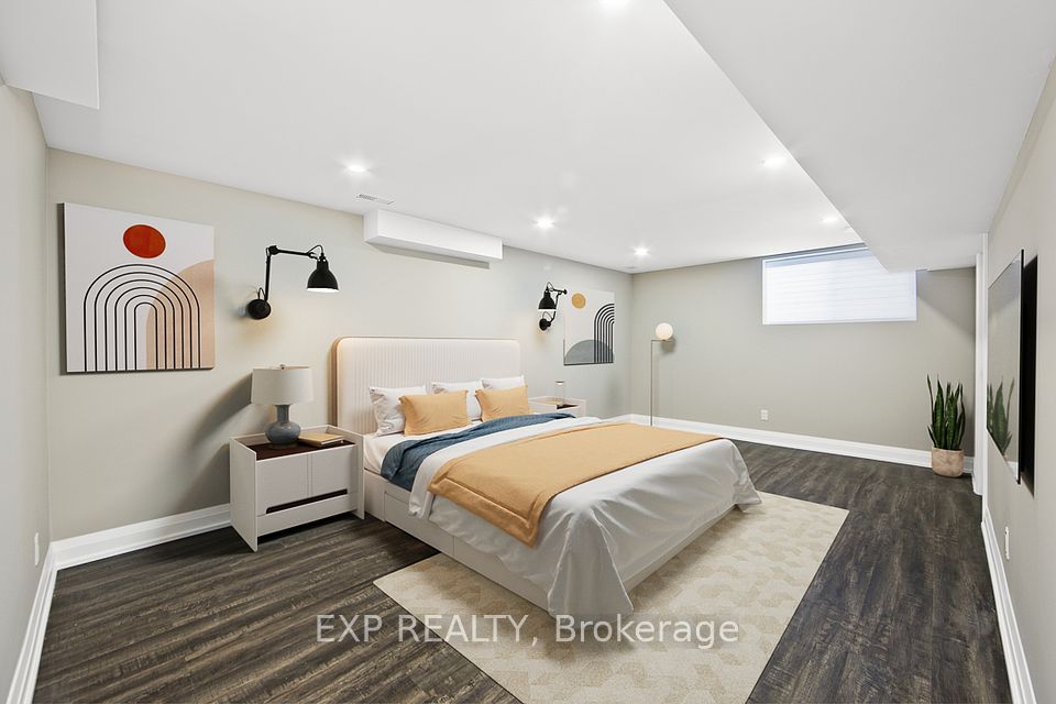 Virtually staged 5th bedroom