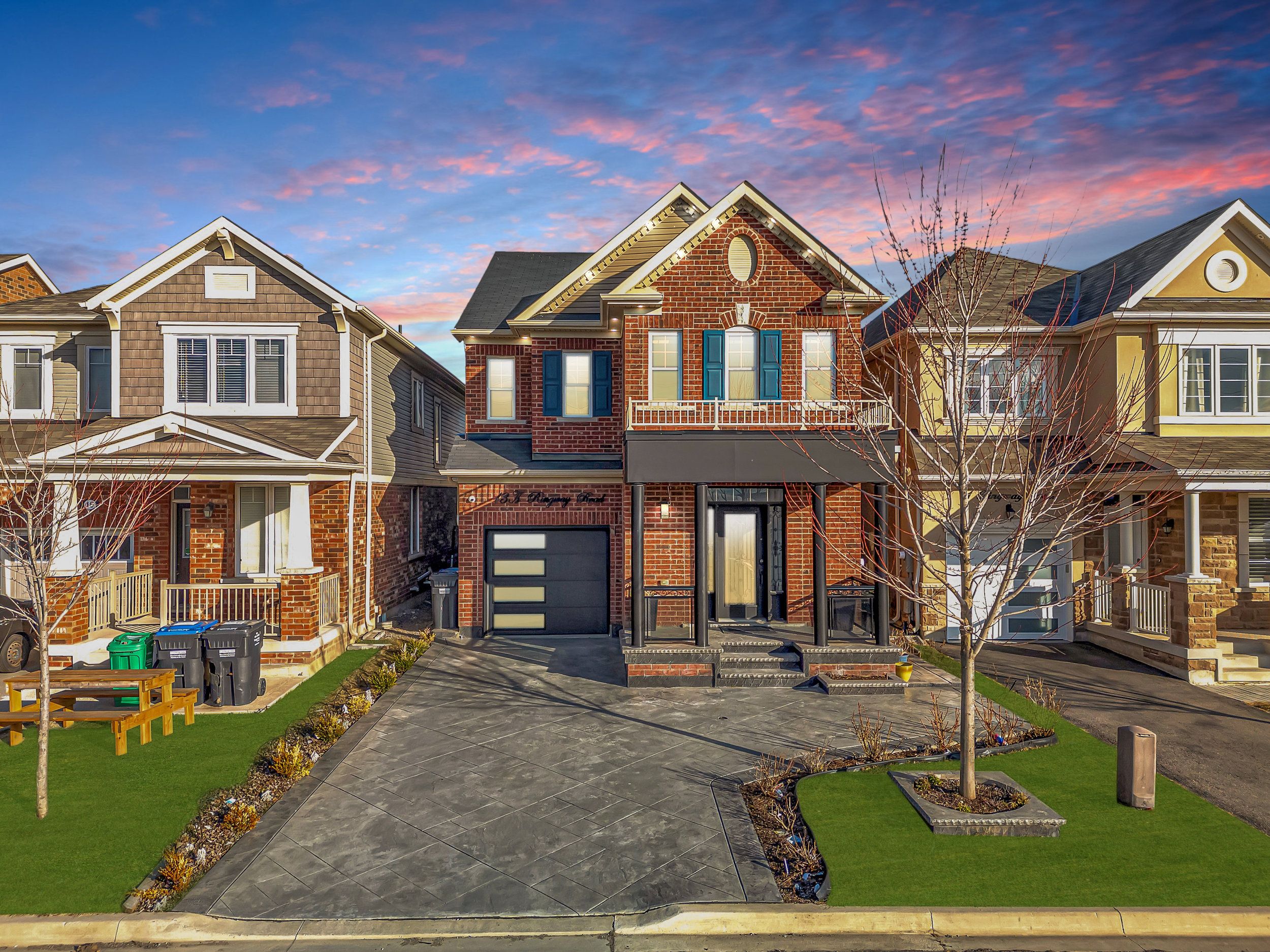 Welcome To 13 Ringway Road. Perfectly Situated In A Family-Friendly Neighborhood, This Beautiful, Well-Kept, Fully Detached 4-Brms, 4-Wr Home Has Tons To Offer! Approx. 2,219 Sq Ft W/ Meticulous Designer Floors On The Main Level & Matching Dark-Stained Oak Stairs. Upgraded Kitchen W/ Tall Modern Cabinets, Quartz Countertops, Breakfast Bar & Eat-In Area. Open-Concept Main Floor W/ Separate Living & Family Room. Second Floor Features 4 Spacious Brms & 3 Full Wr. Large Primary Brm W/ Walk-In Closet & Spa-Like Ensuite W/ Soaker Tub & Separate Shower. Separate Side Entrance (W/ Permit) Leading To Huge Unspoiled Bsmt - Ready To Take Shape Of Your Imagination! Exterior Upgrades Include Gorgeous Landscaping, Elegant Black Stamped Concrete Extending Driveway & Around The House. Professionally Landscaped Backyard W/ Patterned Concrete Patio - Perfect For Outdoor Gatherings & Entertaining. This Home Shows Like A Model - A Must See!