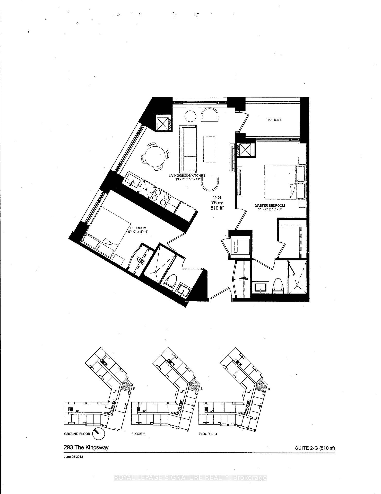 2 Bedrooms Condo at 293 The Kingsway,  Toronto For sale