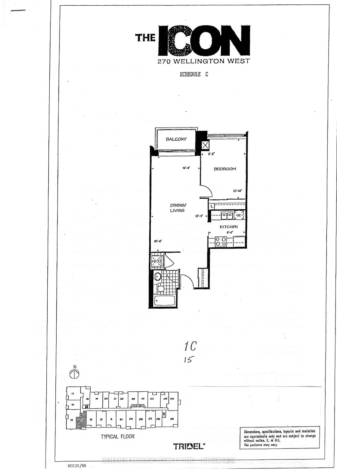 1 Bedroom Condo at 270 Wellington, Toronto For sale