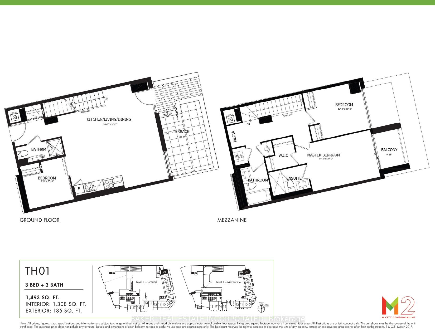 4 Bedrooms Condo at 3883 Quartz,  Mississauga For sale
