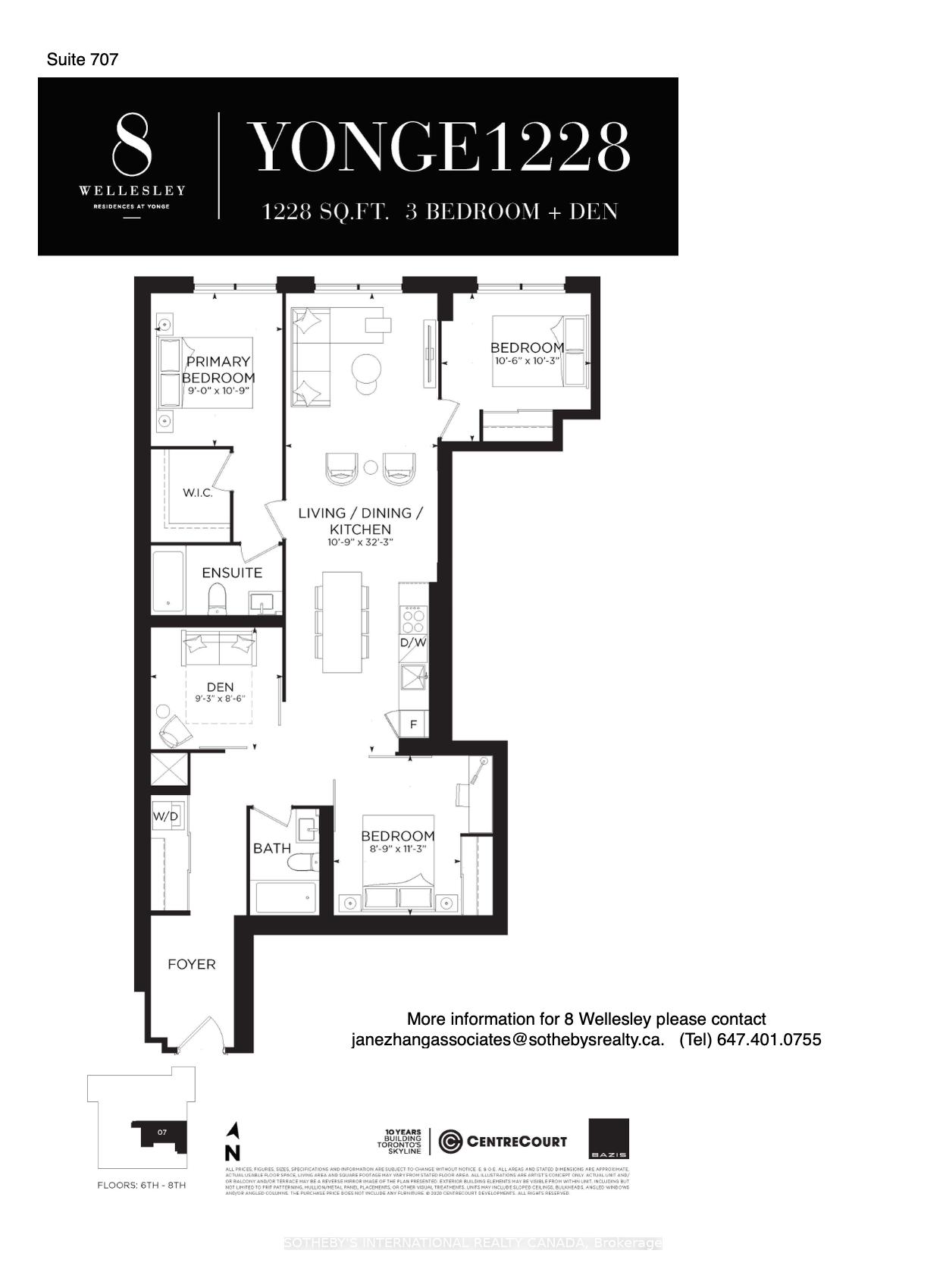 4 Bedrooms Condo at 8 Wellesley, Toronto For sale
