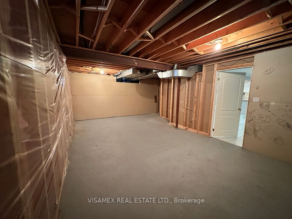 Unfinished Basement Room