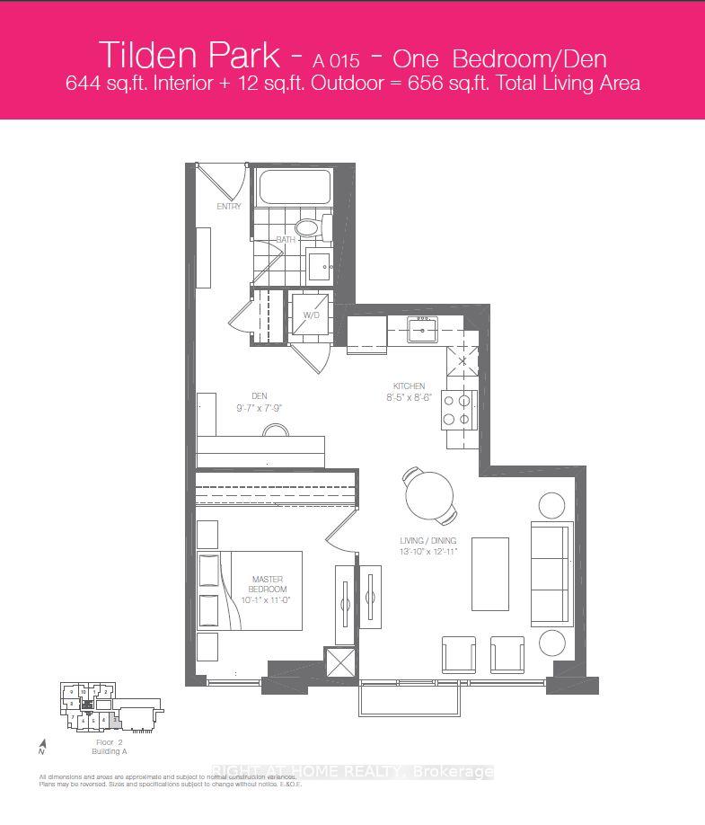 2 Bedrooms Condo at 15 Zorra,  Toronto For sale