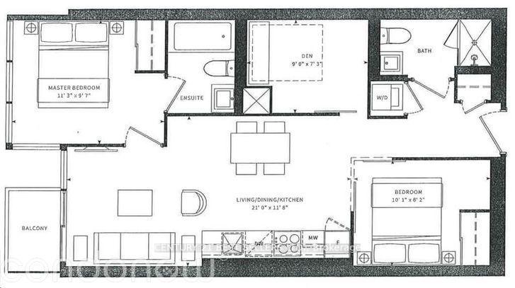 3 Bedrooms Condo at 19 Western Battery,  Toronto For sale