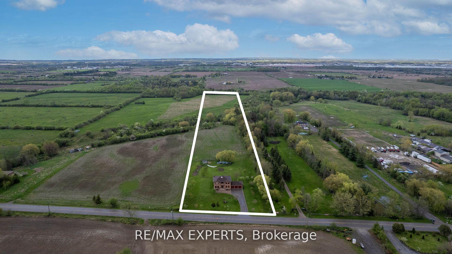 ATTENTION INVESTORS, or ANYONE looking for a picturesque 10 Acre Property with a well built 4 bedroom home on it! 13529 Centreville Creek Road is a Rare Opportunity to own a flat 10 Acres Just Minutes from Future Development, the future 413 Highway, Bolton, Caledon East and More! The Potential is endless for this property whether you are looking to land bank in a prime location, build your dream home, or just move right in! **EXTRAS** Enjoy over 3000 Sq Ft of Living Space, 9 foot Ceilings on the main floor, and a large driveway that can accommodate tons of parking. Property outline in photo is approximate