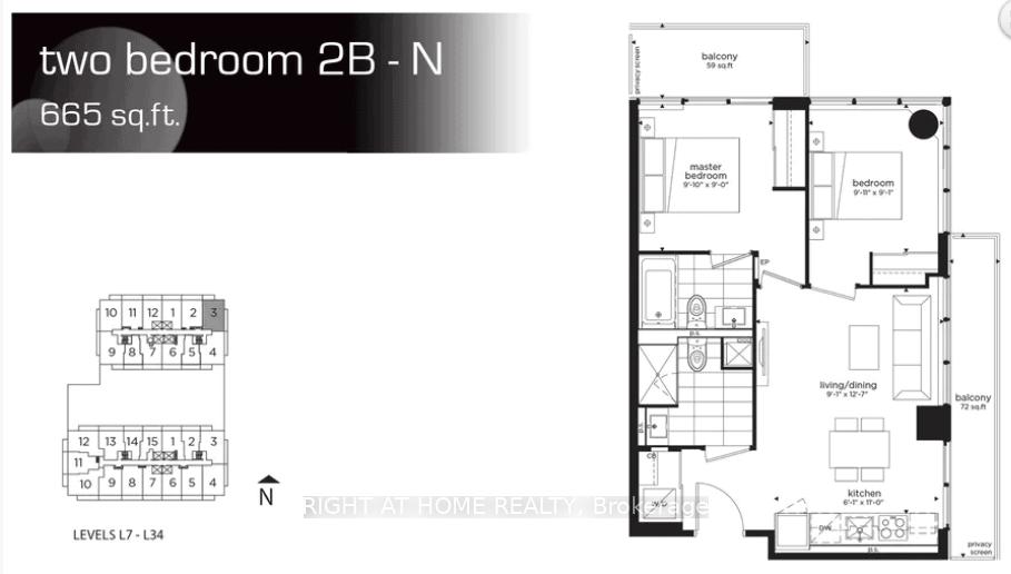 2 Bedrooms Condo at 99 Broadway, Toronto For sale