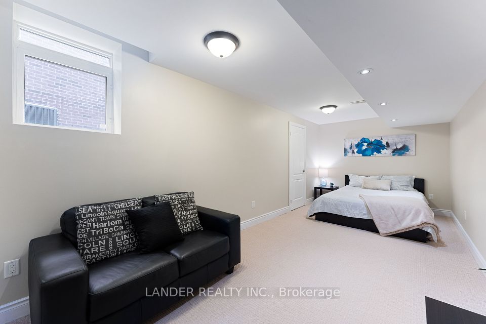 Basement Bedroom with Sitting Area