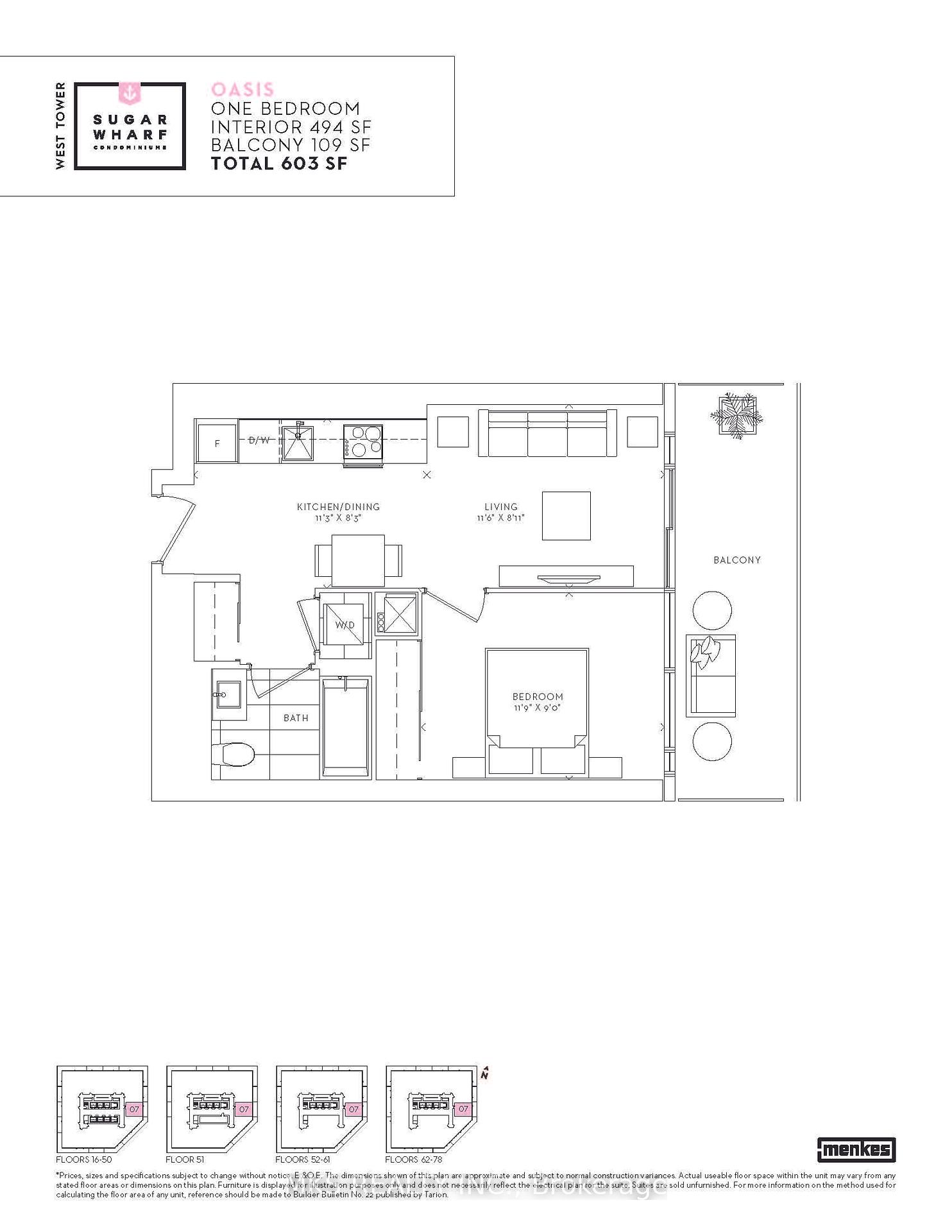 1 Bedroom Condo at 55 Cooper, Toronto For sale