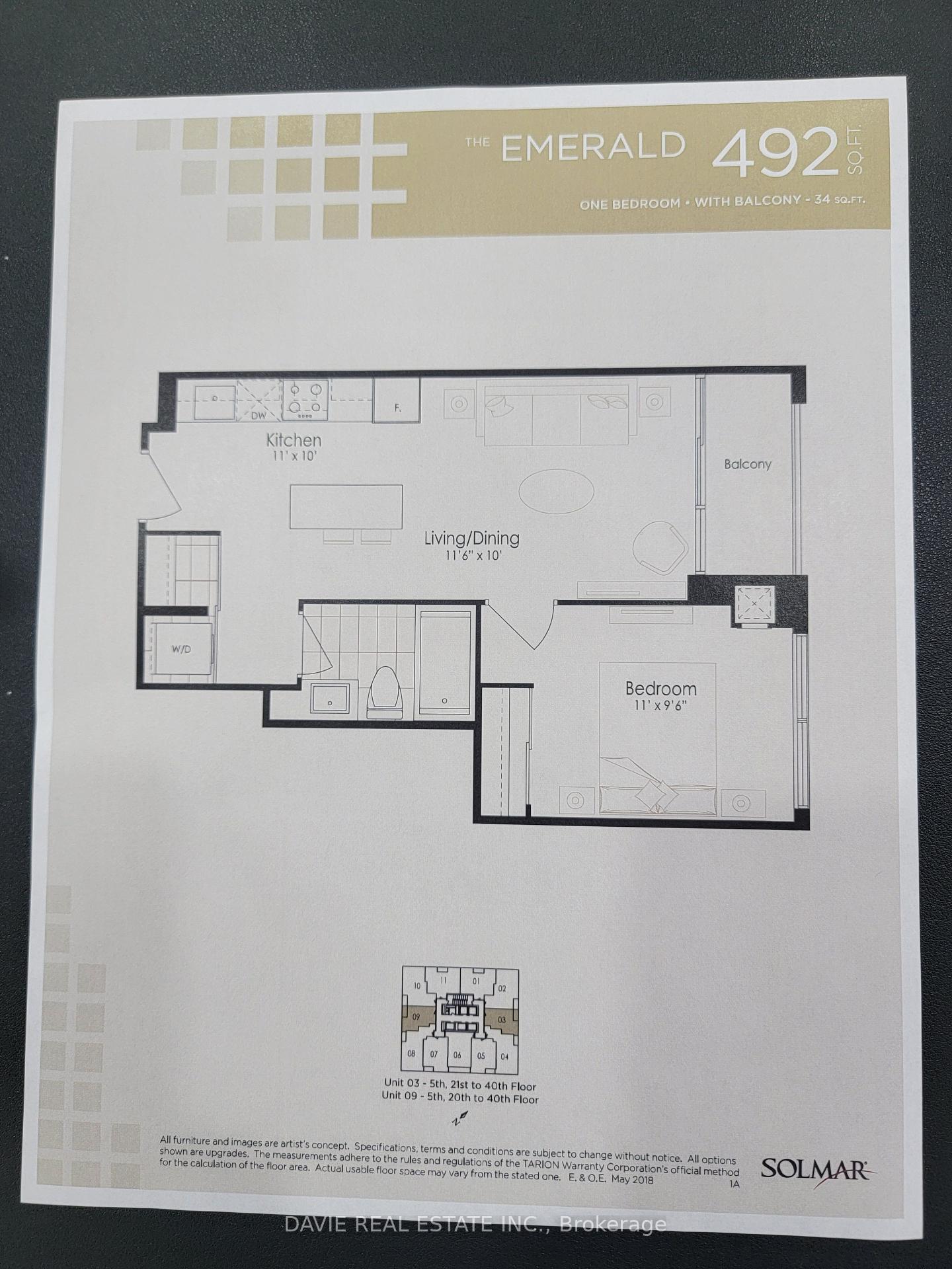 1 Bedroom Condo at 30 Elm, Mississauga For sale